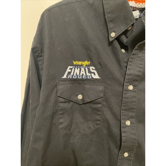 Wrangler 2010 Rodeo PRCA Las Vegas National Finals Western Button Down Shirt - M - Picture 2 of 7